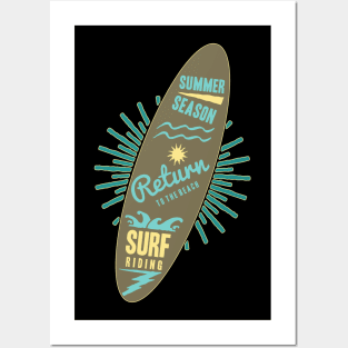 Surf Riding Posters and Art